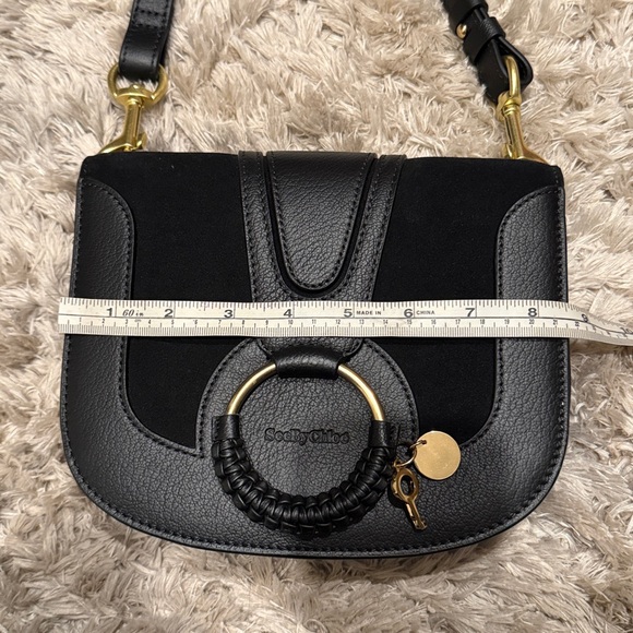 See by Chloe black leather and suede crossbody - Picture 9 of 12
